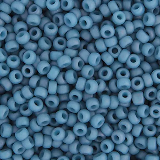 Lt.Denim Opaque Matte Luster, Colour-2038, Miyuki 11/0, 22g Lt.Denim Opaque Matte Luster, Colour-2038, Miyuki 11/0, 22g