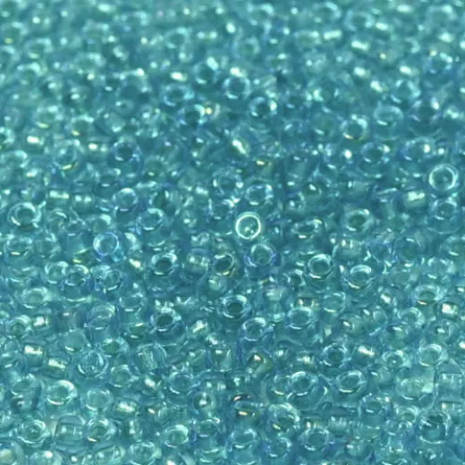 Aqua Fancy Lined Size 11/0 Miyuki Seed beads, Colour 1822, 22g approx. Aqua Fancy Lined Size 11/0 Miyuki Seed beads, Colour 1822, 22g approx.