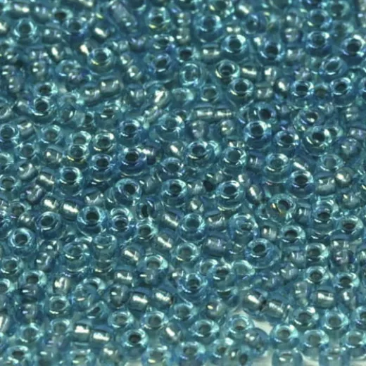 Sky Fancy Lined Size 11/0 Miyuki SeSilver ed beads, Colour 1824, 22g approx. Sky Fancy Lined Size 11/0 Miyuki SeSilver ed beads, Colour 1824, 22g approx.