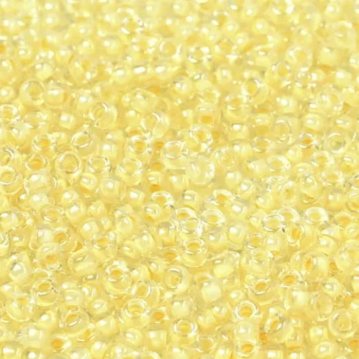 Cream Fancy Lined Size 11/0 Miyuki Seed beads, Colour 2215, 22g approx. Cream Fancy Lined Size 11/0 Miyuki Seed beads, Colour 2215, 22g approx.