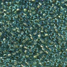 Fancy Lined Blue Silver Miyuki Size 8/0 seed beads, Colour 3741, 22gm