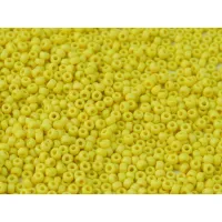 Matte Yellow Opaque Miyuki 11/0 Seed Beads, bulk bag 250g, Colour 0404F