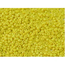 Matte Yellow Opaque Miyuki 11/0 Seed Beads, 22g, Colour 0404F