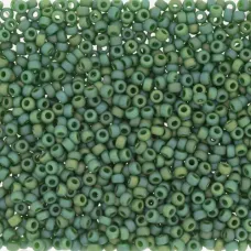 Green Frost Opaque Glazed Rainbow, Colour 4699, Miyuki 11/0, 22g appx.