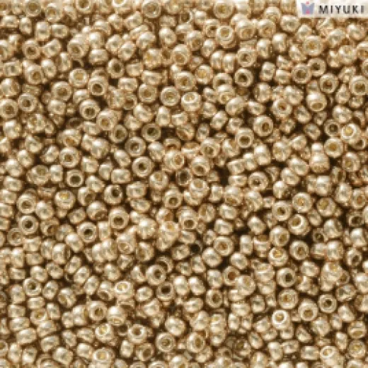 Duracoat Galvanised Light Champagne Miyuki 11/0 Seed Beads, Colour 5104, 100g Wholesale pack Duracoat Galvanised Light Champagne Miyuki 11/0 Seed Beads, Colour 5104, 100g Wholesale pack