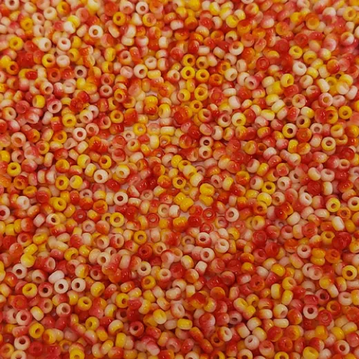 White Opaque Funky Apple, Miyuki 11/0 Union Seed Beads, Approx. 22g White Opaque Funky Apple, Miyuki 11/0 Union Seed Beads, Approx. 22g