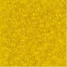 Transparent Yellow, Miyuki 11/0 Seed Beads, Colour 0136, 22g Approx.