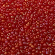 Light Red AB Matte, Miyuki 11/0 Seed Beads, Colour 0140FR, 22g Approx.