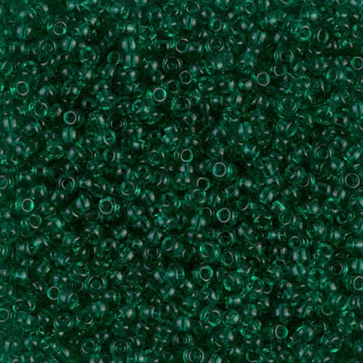 Transparent Emerald, Miyuki 11/0 Seed Beads, Colour 0147, 250 Grams Transparent Emerald, Miyuki 11/0 Seed Beads, Colour 0147, 250 Grams
