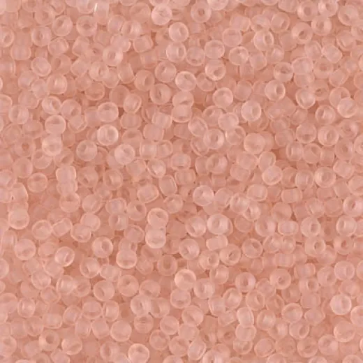 Transparent Pale Pink Matte, Miyuki 11/0 Seed Beads, Colour 0155F, 250 Grams Transparent Pale Pink Matte, Miyuki 11/0 Seed Beads, Colour 0155F, 250 Grams