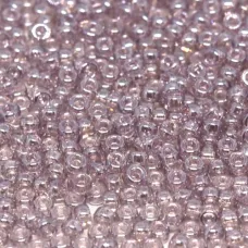 Transparent Light Mauve Luster, Miyuki 11/0 Seed Beads, Colour 0168, 22g Approx.