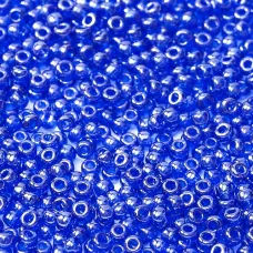 Miyuki Size 11, Transparent Cobalt Luster, Colour 0176, 22g Approx.