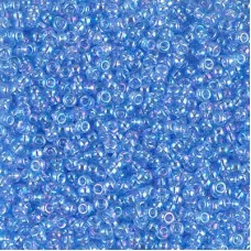 Miyuki Size 11 Seed Beads, Pale Sapphire AB, Colour 0299, 22g Approx.