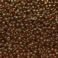 Brown transparent gold luster Miyuki 11/0 seed beads, Colour 0310,  22g approx.