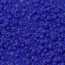 Blue Opaque Miyuki Size 8/0 seed beads, Colour  0417, 22gm