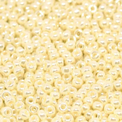 Opaque pearl ceylon luster Miyuki 11/0 seed beads, Colour 0440, 22g approx. Opaque pearl ceylon luster Miyuki 11/0 seed beads, Colour 0440, 22g approx.