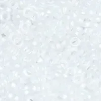 Crystal AB Matt Miyuki 2.2mm Spacer Beads, colour 0131FR, approx 4.9g