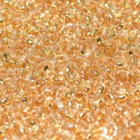 24kt Gold Lined Crystal Miyuki 2.2mm Spacer Beads, colour 0195, approx 4.9g