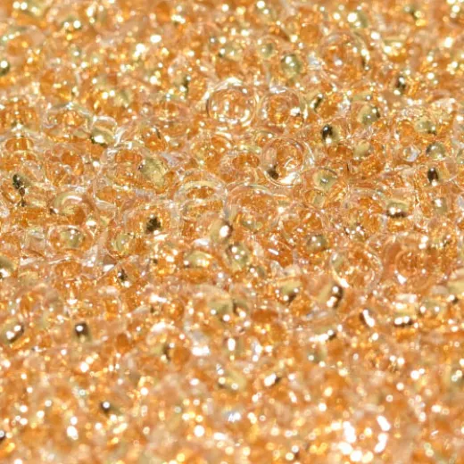 24kt Gold Lined Crystal Miyuki 2.2mm Spacer Beads, colour 0195, approx 4.9g 24kt Gold Lined Crystal Miyuki 2.2mm Spacer Beads, colour 0195, approx 4.9g