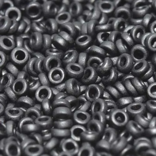 Black Matt Miyuki 2.2mm Spacer Beads, colour 0401F, approx 4.9g Black Matt Miyuki 2.2mm Spacer Beads, colour 0401F, approx 4.9g