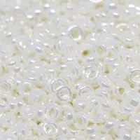 Antique Ivory Pearl Ceylon Miyuki 2.2mm Spacer Beads, colour 0592, approx 4.9g