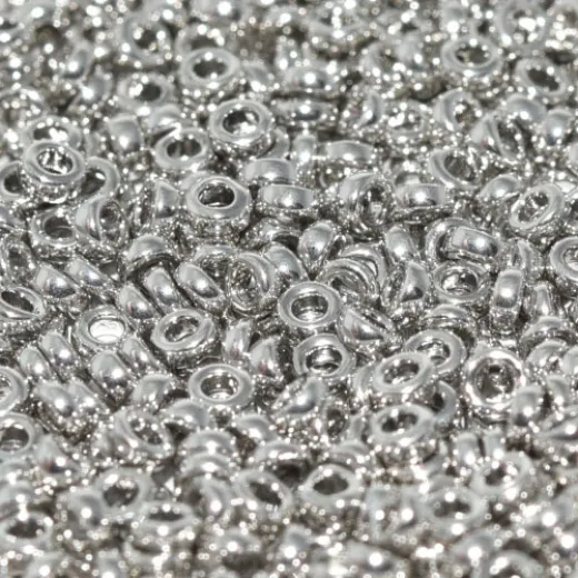 Palladium Plated Miyuki 2.2mm Spacer Beads, colour 0194, approx 4.9g Palladium Plated Miyuki 2.2mm Spacer Beads, colour 0194, approx 4.9g