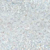 Transparent Rainbow Miyuki Spacer Beads 3 x 1.3mm, colour 0250, approx 10g