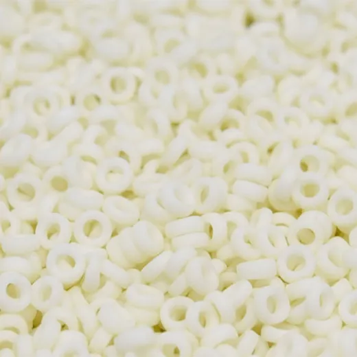 Matted Opaque Cream Miyuki 2.2mm Spacer Beads, colour 2021, approx 4.9g Matted Opaque Cream Miyuki 2.2mm Spacer Beads, colour 2021, approx 4.9g