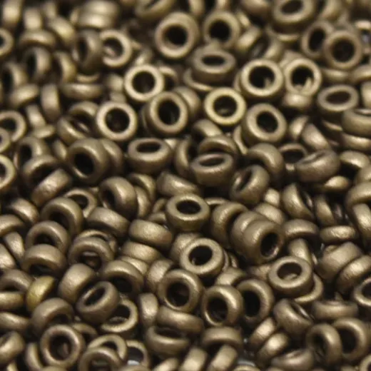 Matte Metallic Dark Bronze 2.2mm Spacer Beads, colour 2006, approx. 4.9g Matte Metallic Dark Bronze 2.2mm Spacer Beads, colour 2006, approx. 4.9g