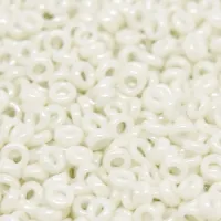Opaque Limestone Luster Miyuki 2.2mm Spacer Beads, colour 0600, approx. 4.9g