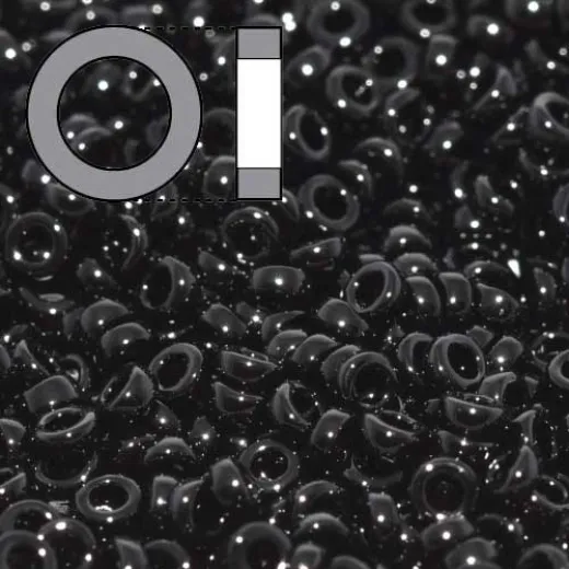 Black Opaque Miyuki 2.2mm Spacer Beads, colour 0401, approx 4.9g Black Opaque Miyuki 2.2mm Spacer Beads, colour 0401, approx 4.9g