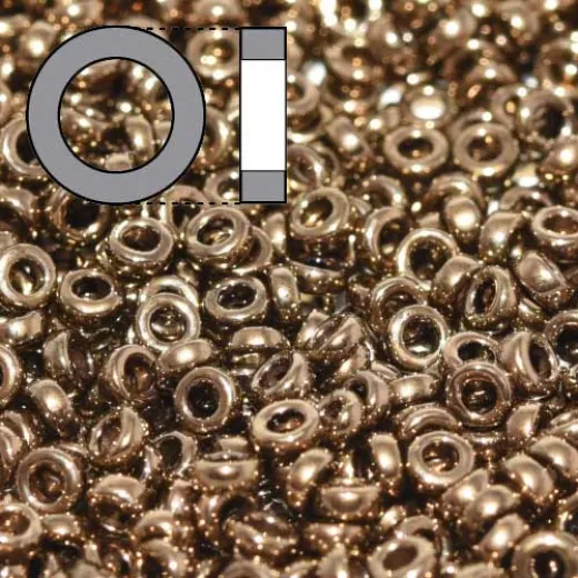 Metallic Dark Bronze Miyuki 2.2mm Spacer Beads, colour 0457, approx 4.9g Metallic Dark Bronze Miyuki 2.2mm Spacer Beads, colour 0457, approx 4.9g