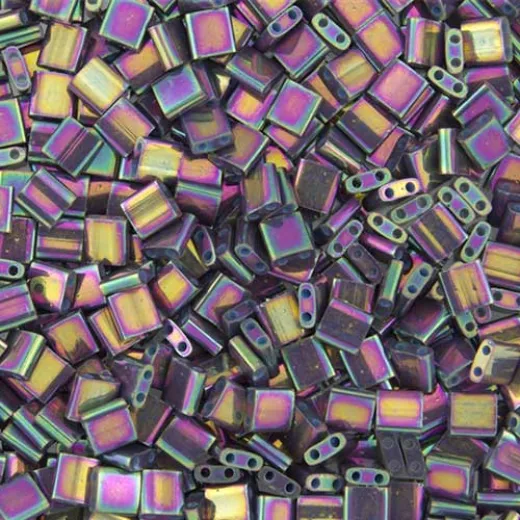 Tila Beads Light Purple Opaque AB 5.2gm pack - 1898 Tila Beads Light Purple Opaque AB 5.2gm pack - 1898