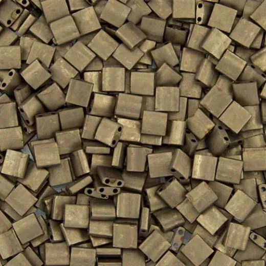 Tila Beads Dark Bronze Opaque Matte 5.2gm pack - 2006 Tila Beads Dark Bronze Opaque Matte 5.2gm pack - 2006