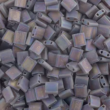 Chocolate Brown Transparent Matte AB, Miyuki Tila Beads, Colour 135, 5.2g approx...