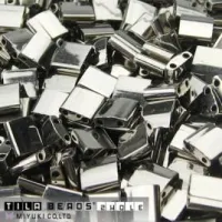 Nickel Plated 0191 Miyuki Tila Bead 3.3g bag