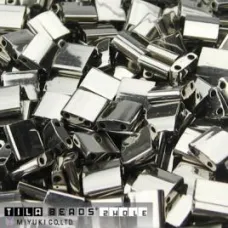 Nickel Plated 0191 Miyuki Tila Bead 3.3g bag