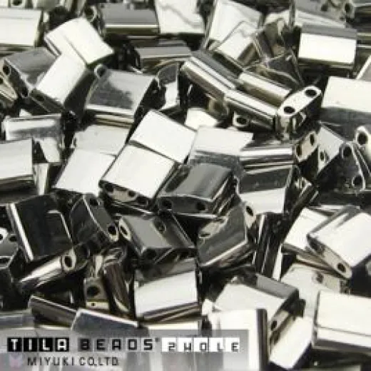 Nickel Plated 0191 Miyuki Tila Bead 3.3g bag Nickel Plated 0191 Miyuki Tila Bead 3.3g bag