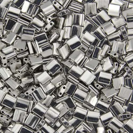 Tila Beads Palladium Plated 5.2gm pack - 0194 Tila Beads Palladium Plated 5.2gm pack - 0194