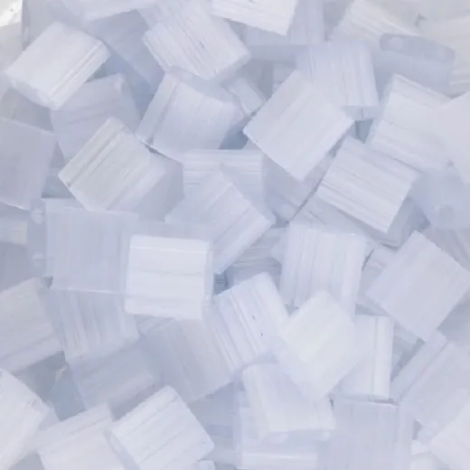Silk Pale Light Grey colour 2596 Miyuki TILA Beads, 5.2g Silk Pale Light Grey colour 2596 Miyuki TILA Beads, 5.2g