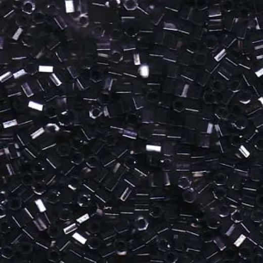 DBLC0001 Gunmetal Miyuki size 8/0 Hex Cut Miyuki Delica Beads, Colour Code 0001, approx 5.2g DBLC0001 Gunmetal Miyuki size 8/0 Hex Cut Miyuki Delica Beads, Colour Code 0001, approx 5.2g
