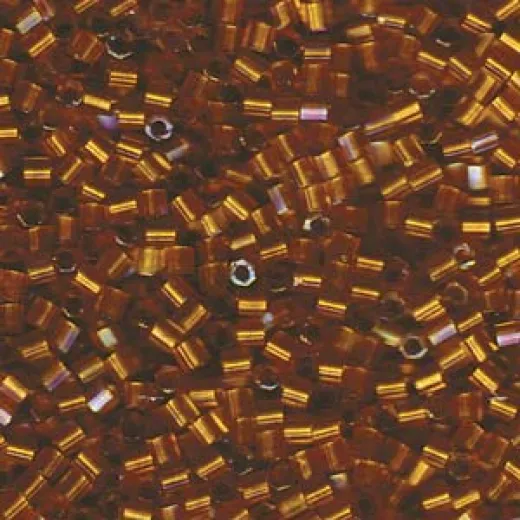 DBLC0065 Lined Topaz AB Miyuki size 8/0 Hex Cut Miyuki Delica Beads, Colour Code 0065, approx 5.2g DBLC0065 Lined Topaz AB Miyuki size 8/0 Hex Cut Miyuki Delica Beads, Colour Code 0065, approx 5.2g