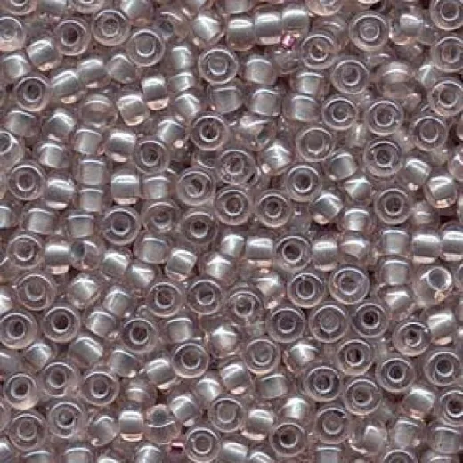 Pearlized Blue-in-pink inside dyed Miyuki 6/0 Seed Beads, 20g approx. approx. colour 4615
