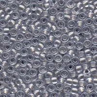 Pearlized Grey inside dyed Miyuki 6/0 Seed Beads, 20g approx. approx. colour 4613