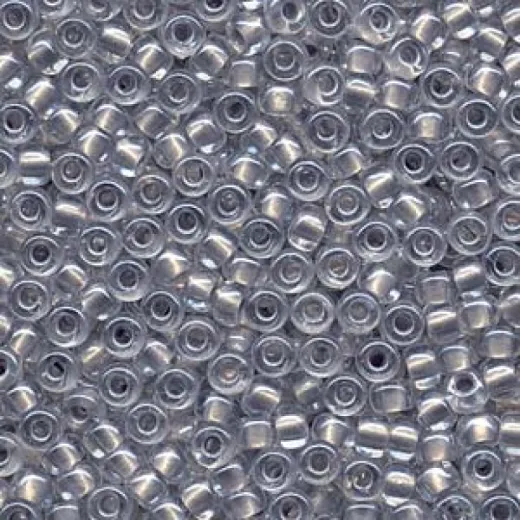 Pearlized Grey inside dyed Miyuki 6/0 Seed Beads, 20g approx. approx. colour 4613