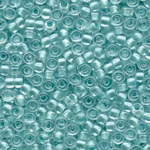 Pearlized Aqua inside dyed Miyuki 6/0 Seed Beads, 250g approx. colour 4610 Pearlized Aqua inside dyed Miyuki 6/0 Seed Beads, 250g approx. colour 4610