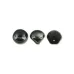 Jet Chrome Mushroom Bead 9x8mm - 30 beads Jet Chrome Mushroom Bead 9x8mm - 30 beads