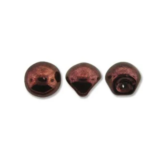Jet Purple Luster Mushroom Bead 9x8mm - 30 beads Jet Purple Luster Mushroom Bead 9x8mm - 30 beads