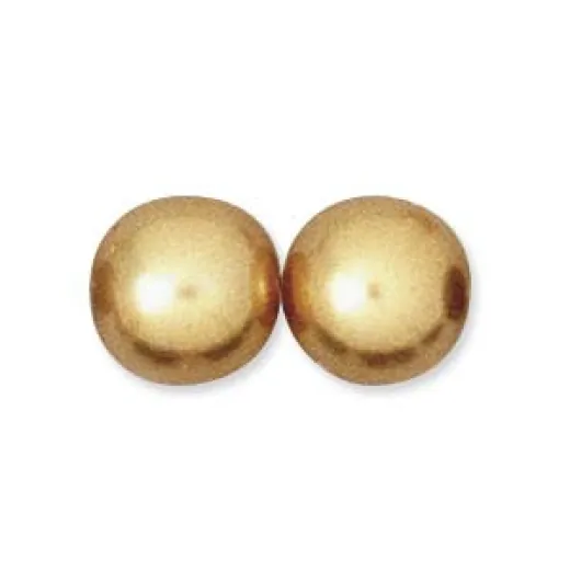 Gold 6mm Czech Glass Pearls, strand of 75 beads Gold 6mm Czech Glass Pearls, strand of 75 beads