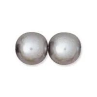 Silver 6mm Czech Glass Pearls, Strand of 75 beads (18" Approx.)